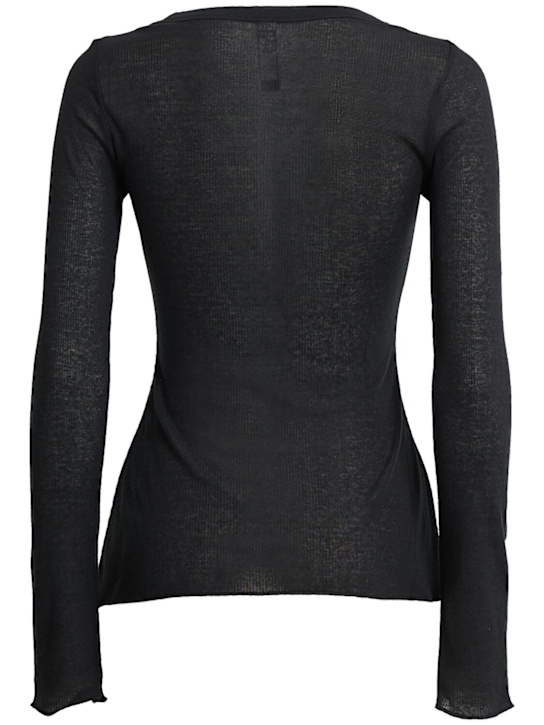 SKIMS: Cotton blend long sleeve top