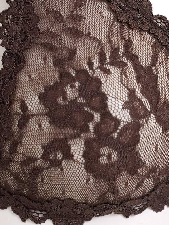 SKIMS - Nylon & lace triangle bralette