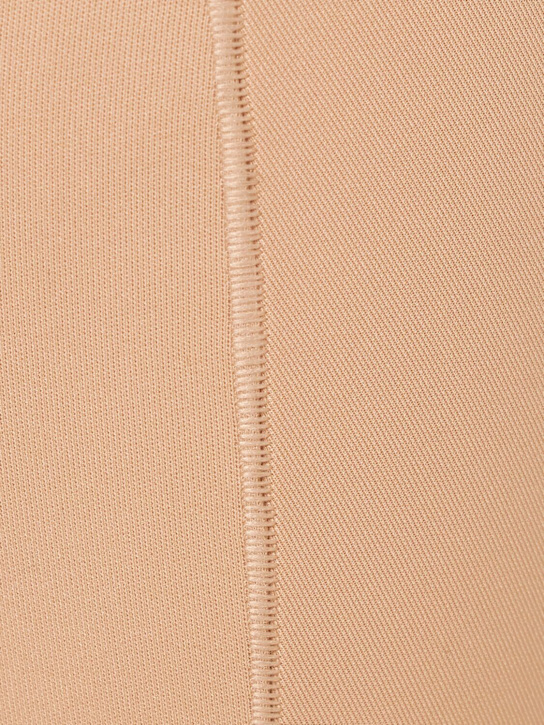 SKIMS: Nylon blend plunge mid thigh bodysuit
