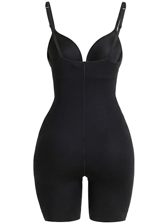 SKIMS - Nylon blend plunge mid thigh bodysuit