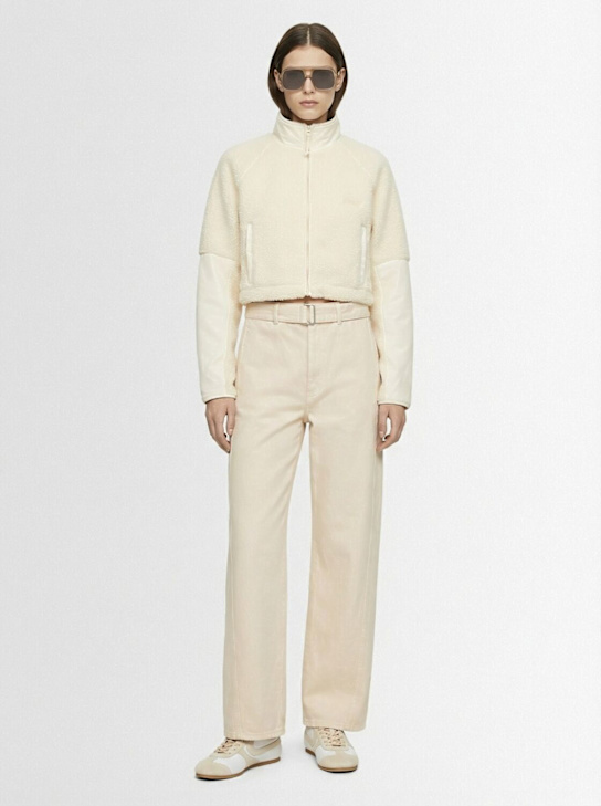 SKIMS - Teddy funnel neck cropped jacket
