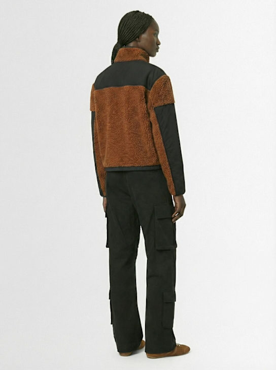 SKIMS: Teddy boxy zip up jacket