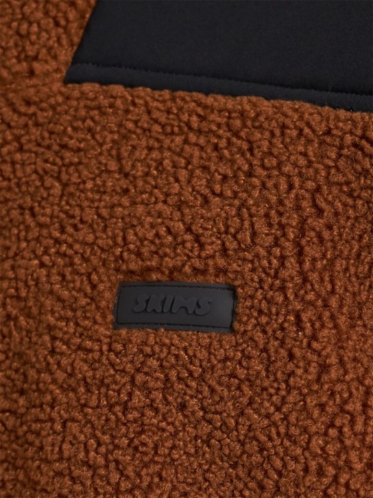 SKIMS: Teddy boxy zip up jacket