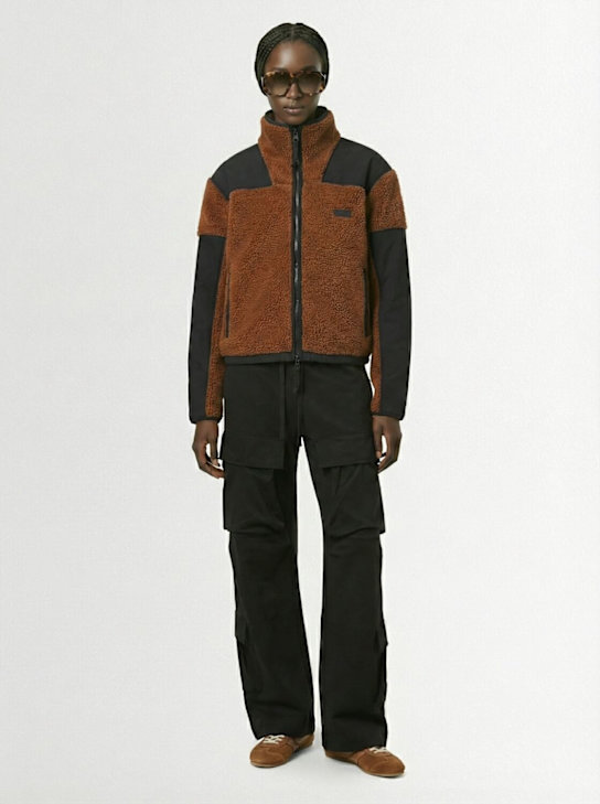 SKIMS: Teddy boxy zip up jacket