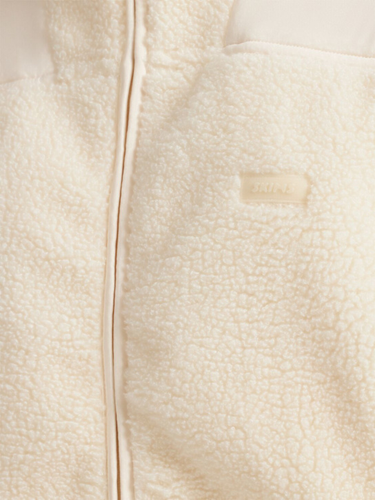 SKIMS: Teddy boxy zip up jacket