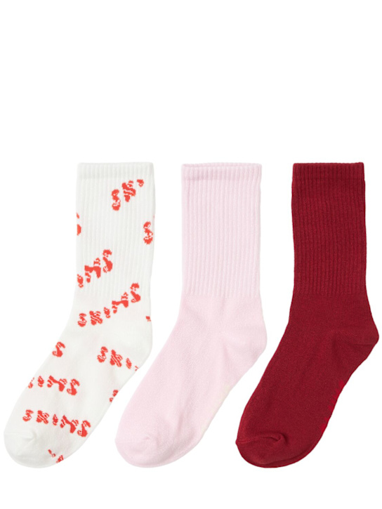 SKIMS: Pack of 3 ribbed socks