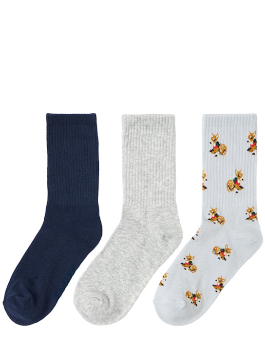 SKIMS: Pack of 3 ribbed socks