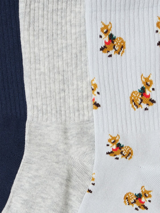 SKIMS: Pack of 3 ribbed socks