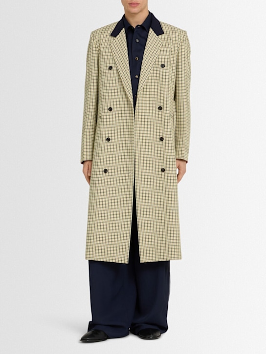 EENK - Manteau long en laine mélangée avec ceinture