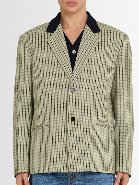 EENK: Single breast wool blend blazer