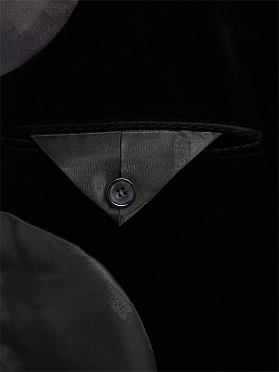 EENK: Belted cotton velvet long coat