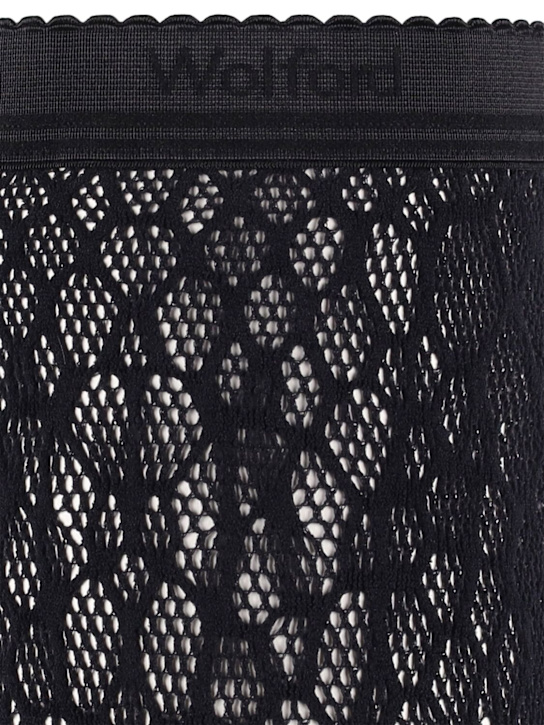 Wolford - Reptile net lace tights