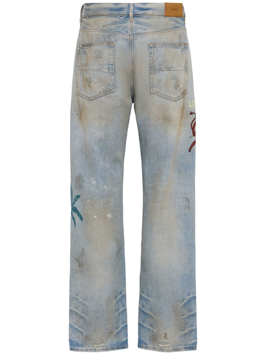 Amiri: Jeans ricamati Sinners