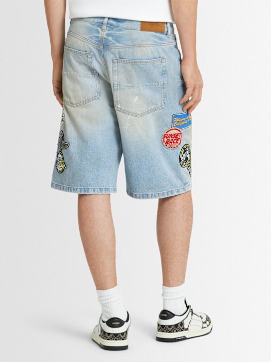 Amiri: Station patch denim shorts