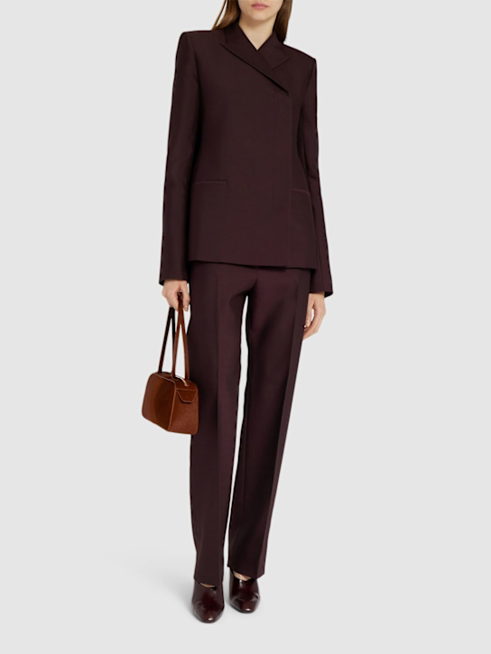Khaite: Blazer Silvannah in seta e lana