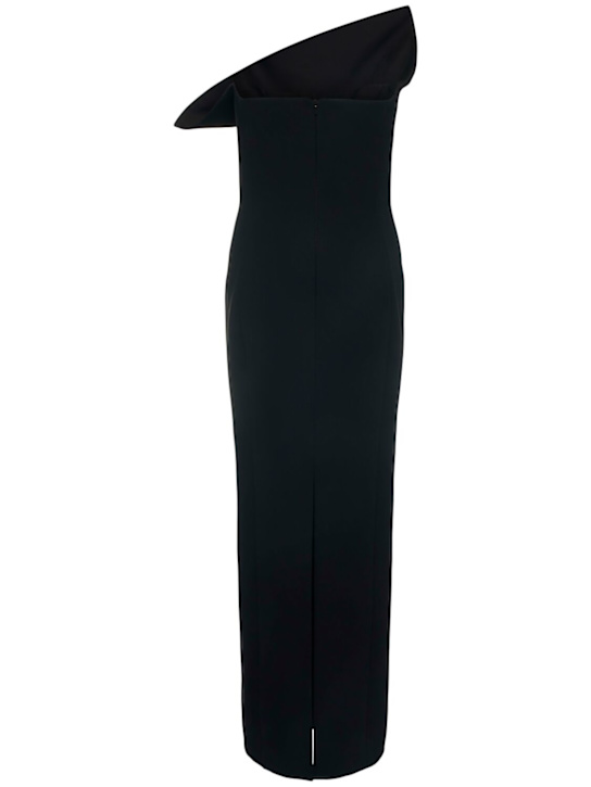 Khaite: Robe longue en crêpe double face Cato