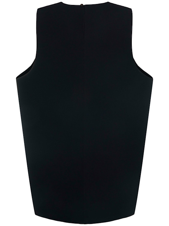 Khaite: Robe Mini en crêpe double face Nyona