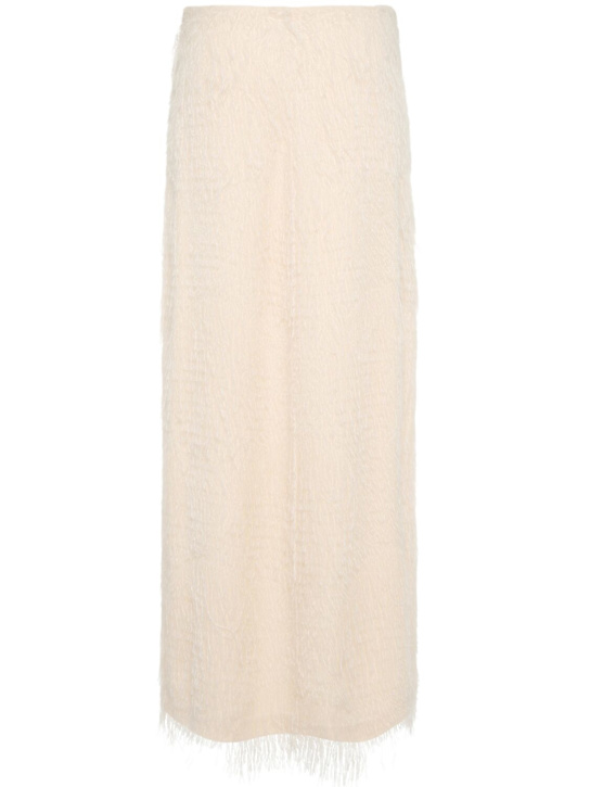 Khaite: Robe longue en maille de viscose mélangée Quinn