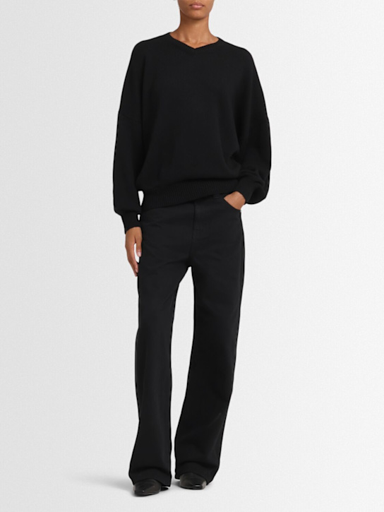 Khaite: Jeans dritti Bonnie in denim
