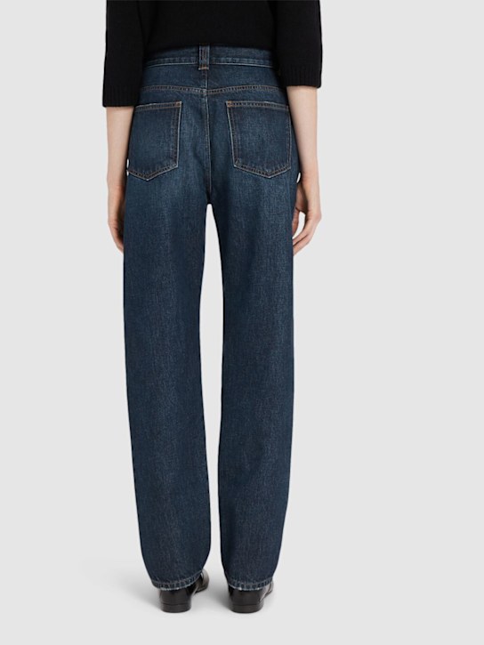 Khaite: Jean droit en denim Corben
