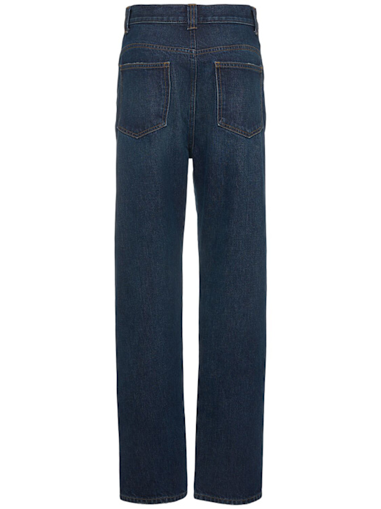Khaite: Jean droit en denim Corben