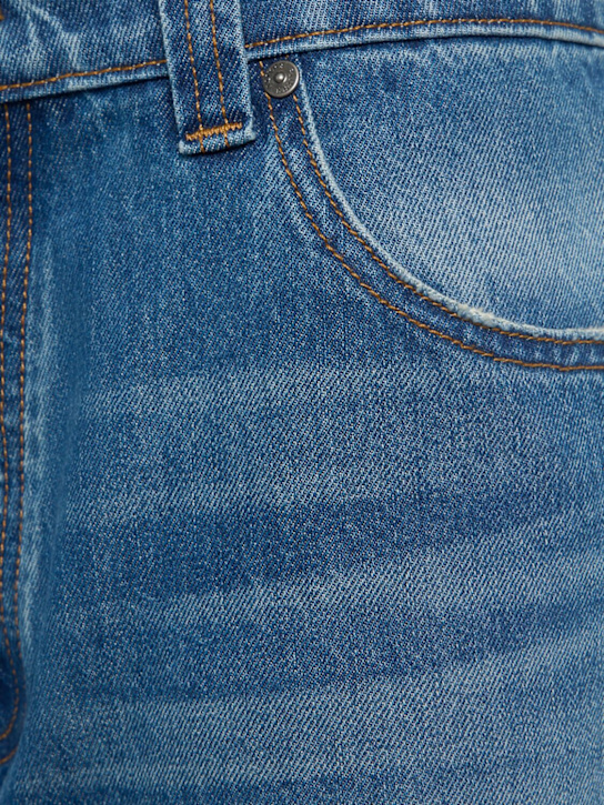Khaite: Jeans baggy vita media Winslow in denim