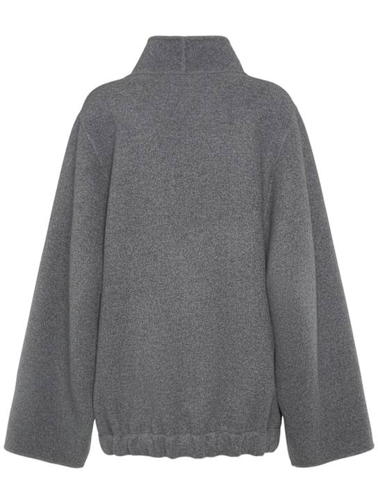 Khaite: Cappotto corto Garet in lana