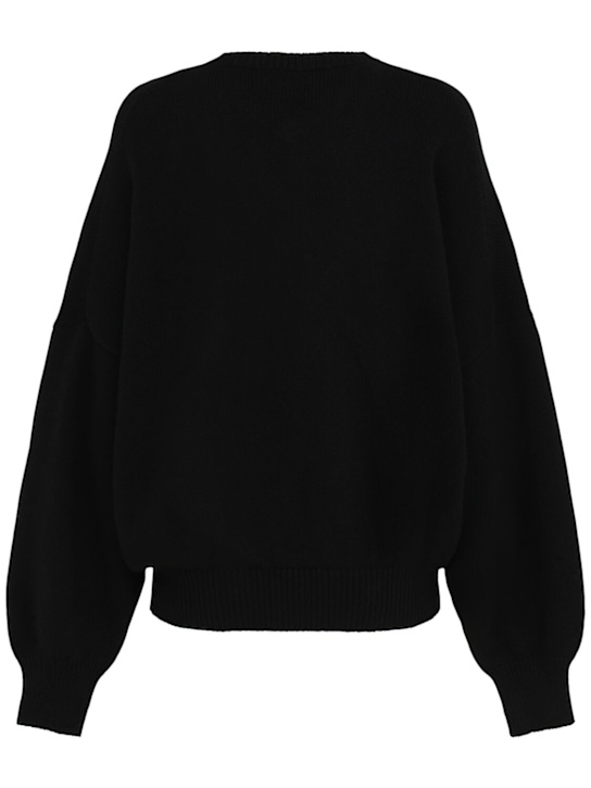 Khaite: Pull-over en maille de cachemire Wolfe