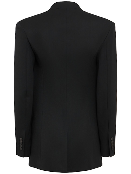 The Attico: Blazer in gabardina di lana vergine