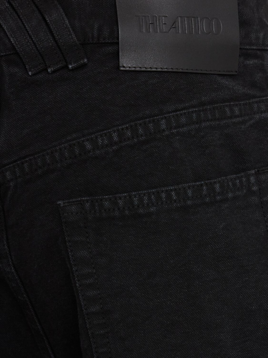 The Attico: Jeans ampi in tela washed con cutout