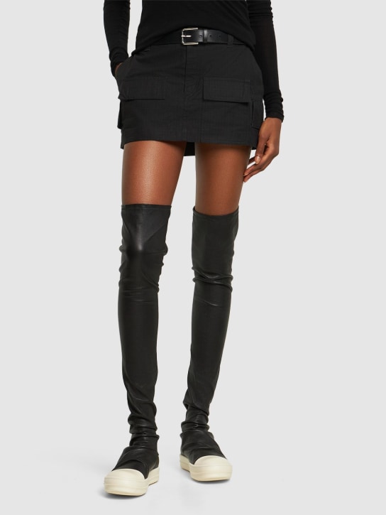 Rick Owens - Stivali Classic Bumper in pelle 20mm