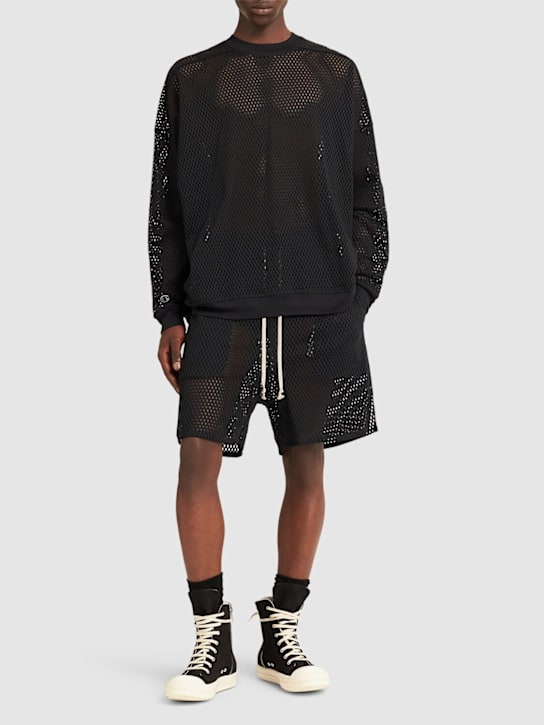 Rick Owens - Felpa Champion Jumbo in mesh