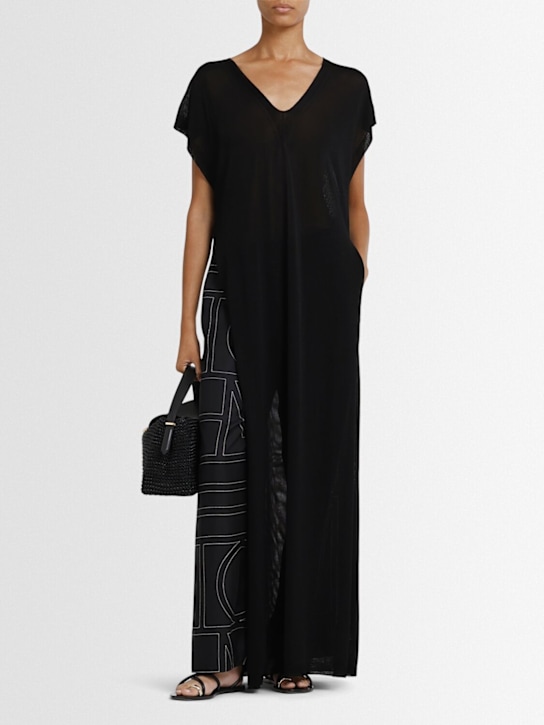The Frankie Shop: Robe longue en maille de viscose mélangée Mysia