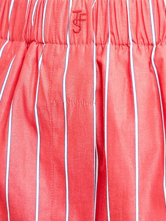 The Frankie Shop: Short en popeline de coton à rayures Lui