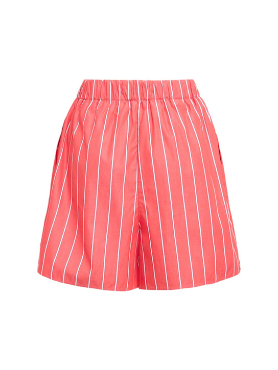 The Frankie Shop: Short en popeline de coton à rayures Lui
