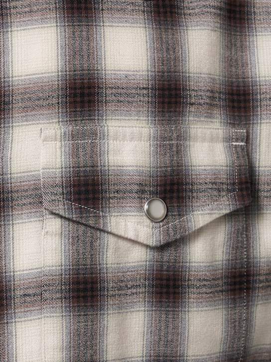 Tom Ford: Camicia western in misto cotone check