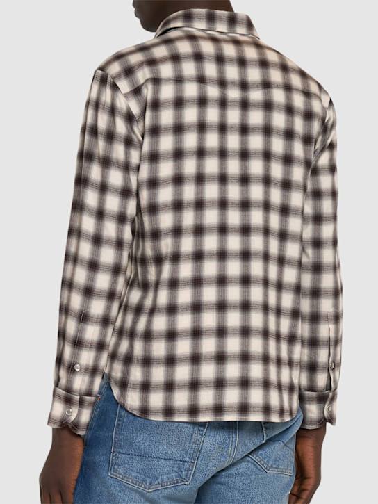Tom Ford: Camicia western in misto cotone check