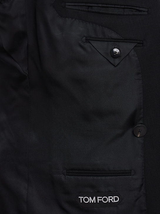 Tom Ford: Giacca doppiopetto in twill