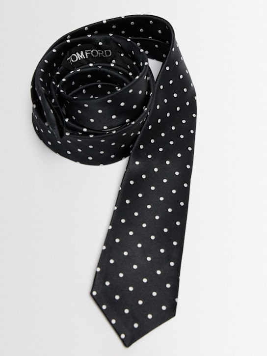 Tom Ford - Cravatta in raso a pois 6cm