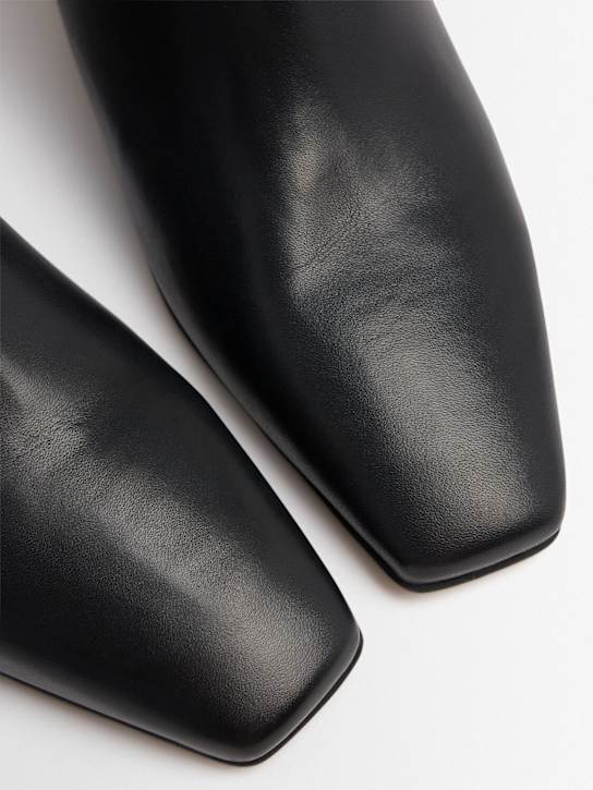 Alohas: Stivali Kalila in pelle arricciata 50mm