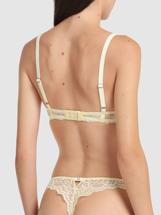 Fleur Du Mal: Soutien-gorge à balconnet en dentelle Bianca