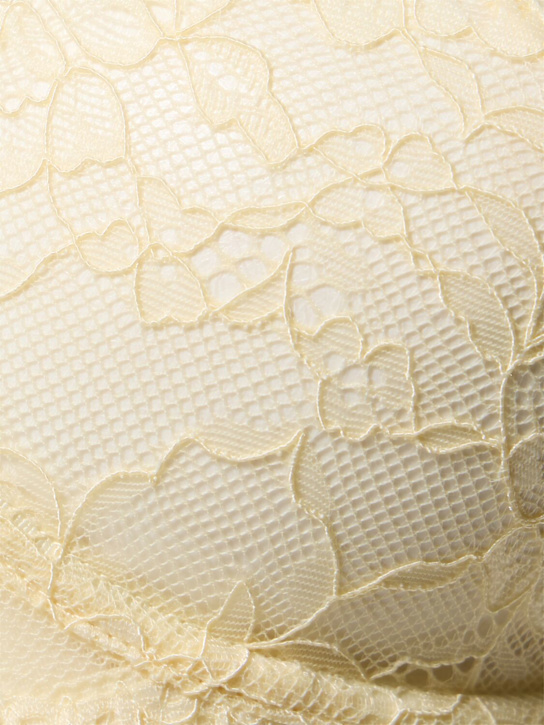 Fleur Du Mal: Soutien-gorge à balconnet en dentelle Bianca