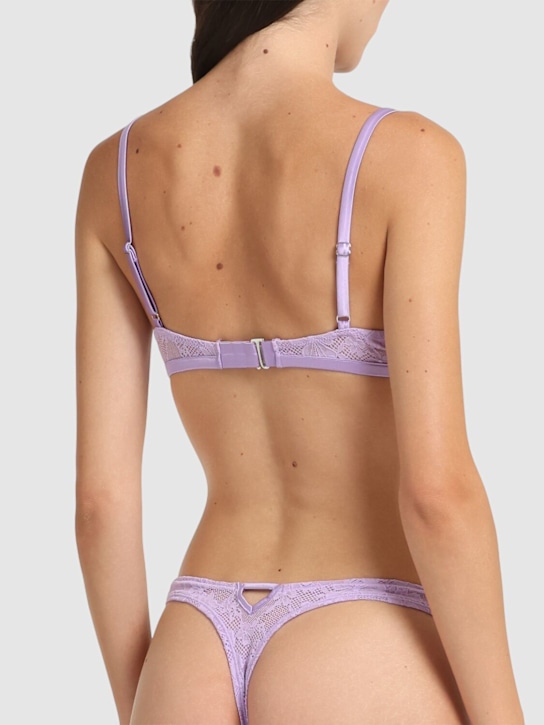 Fleur Du Mal: Soutien-gorge triangle en dentelle Le Stretch