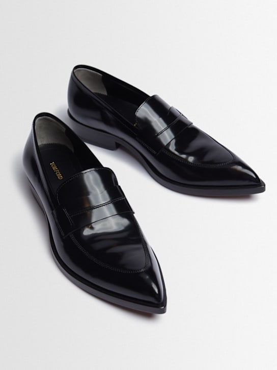 Tom Ford: Mocassini in pelle spazzolata 20mm