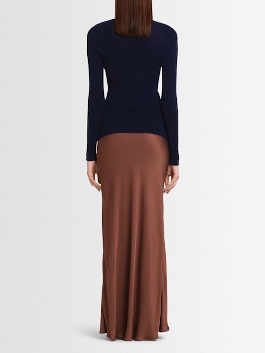 Annagreta: Pull-over col rond en laine vierge Ada