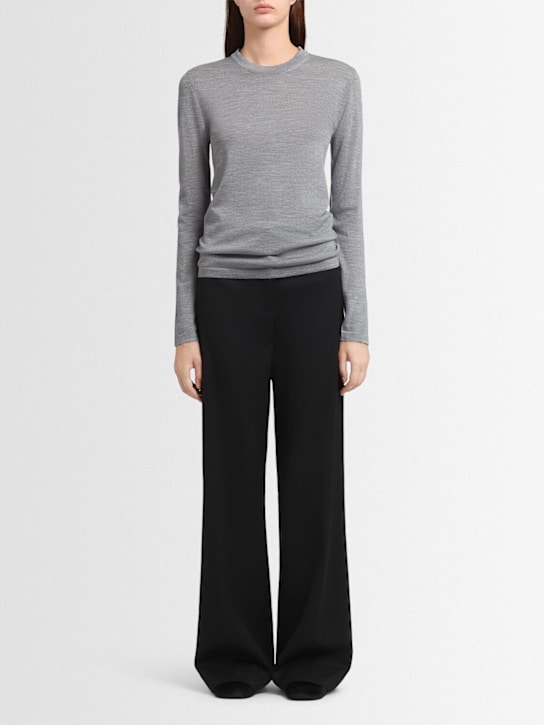 Annagreta - Anna wool knit crewneck sweater