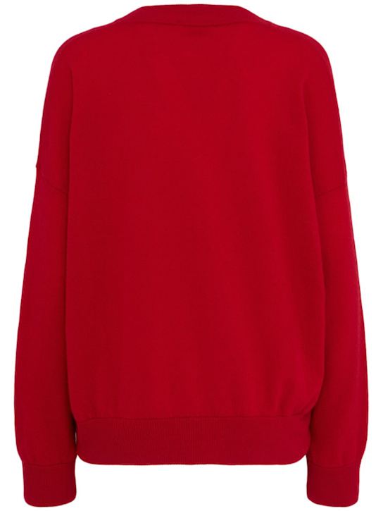 Annagreta: Evelyn wool knit V-neck sweater