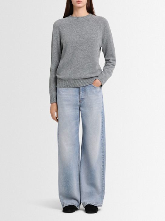 Annagreta - Ida wool knit raglan crewneck sweater