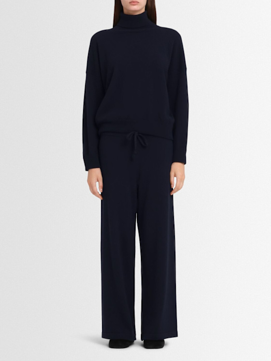 Annagreta - Pantalon évasé en maille de laine Aurora