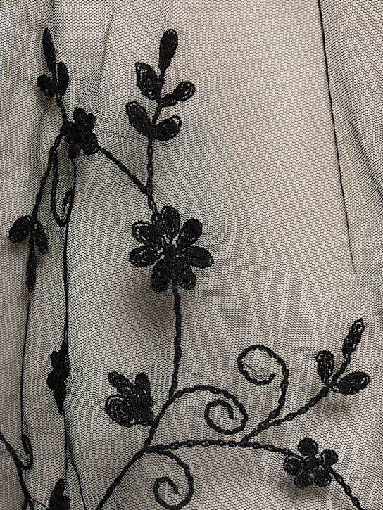 Toteme: Chemise en tulle à fleurs brodées